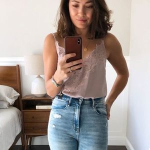 Nude/lilac sexy lace bodysuit💖💘🌸